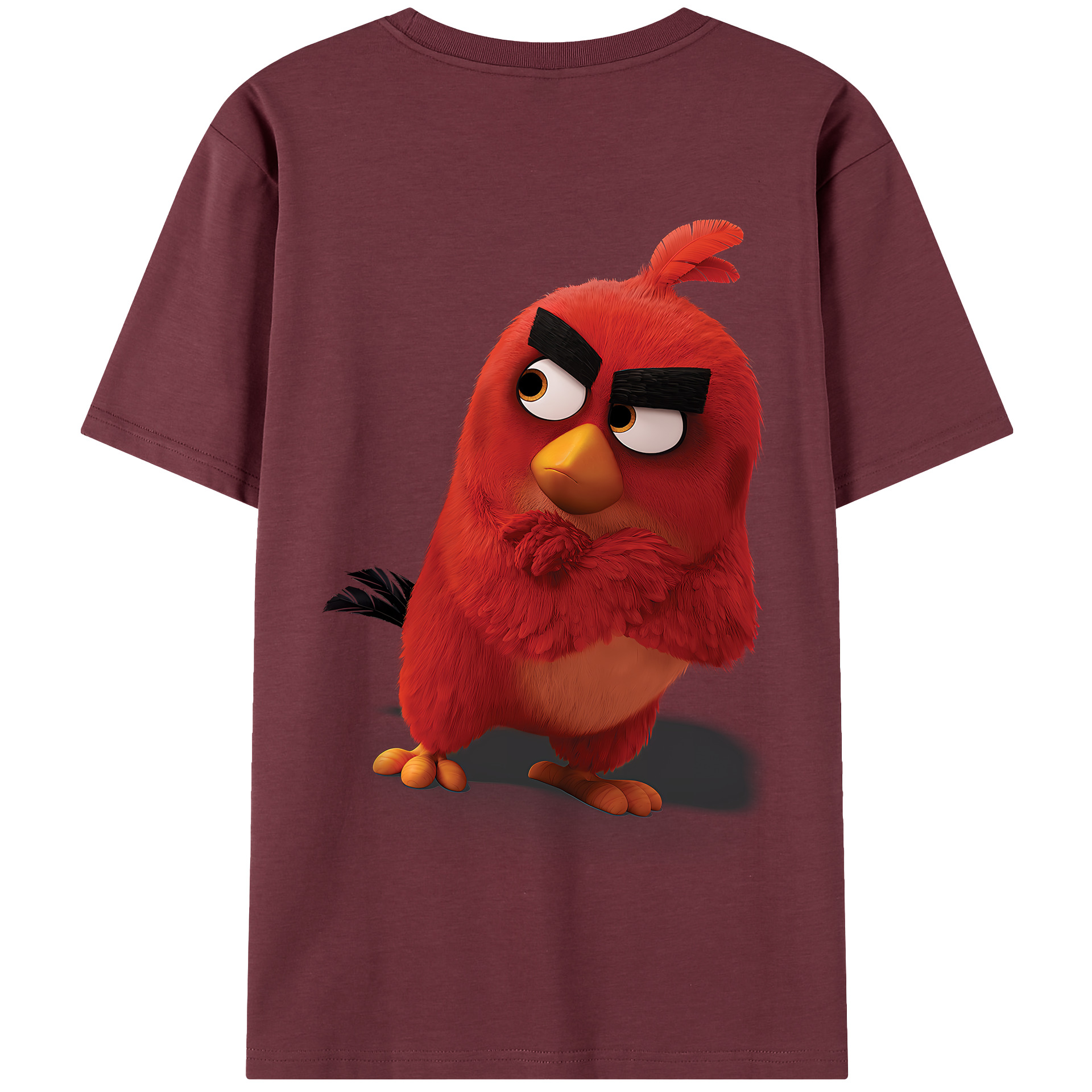 （画像用） Angry Birds アングリーバード 綿100％半袖Tシャツ（背面プリント）